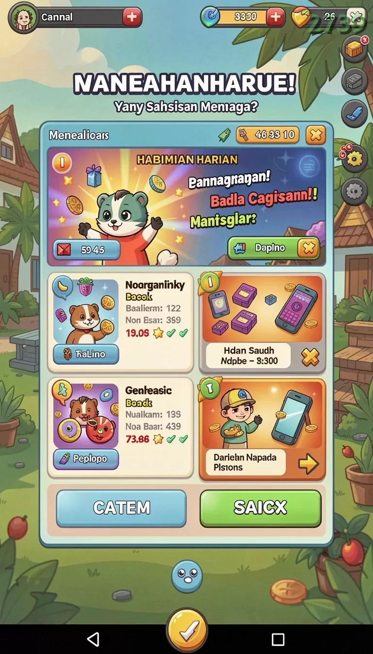 Cuplikan layar PAKDE4D — menu navigasi